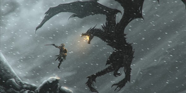 skyrim-fighting-the-dragon