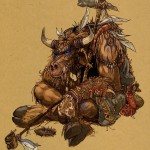 book of unwritten tales tauren_shaman_color
